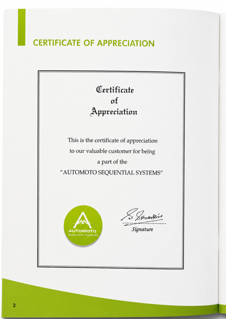 certificate of appreciation